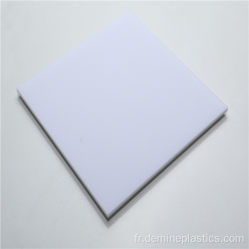 Feuille de diffuseur de lumière LED en polycarbonate de couleur blanche